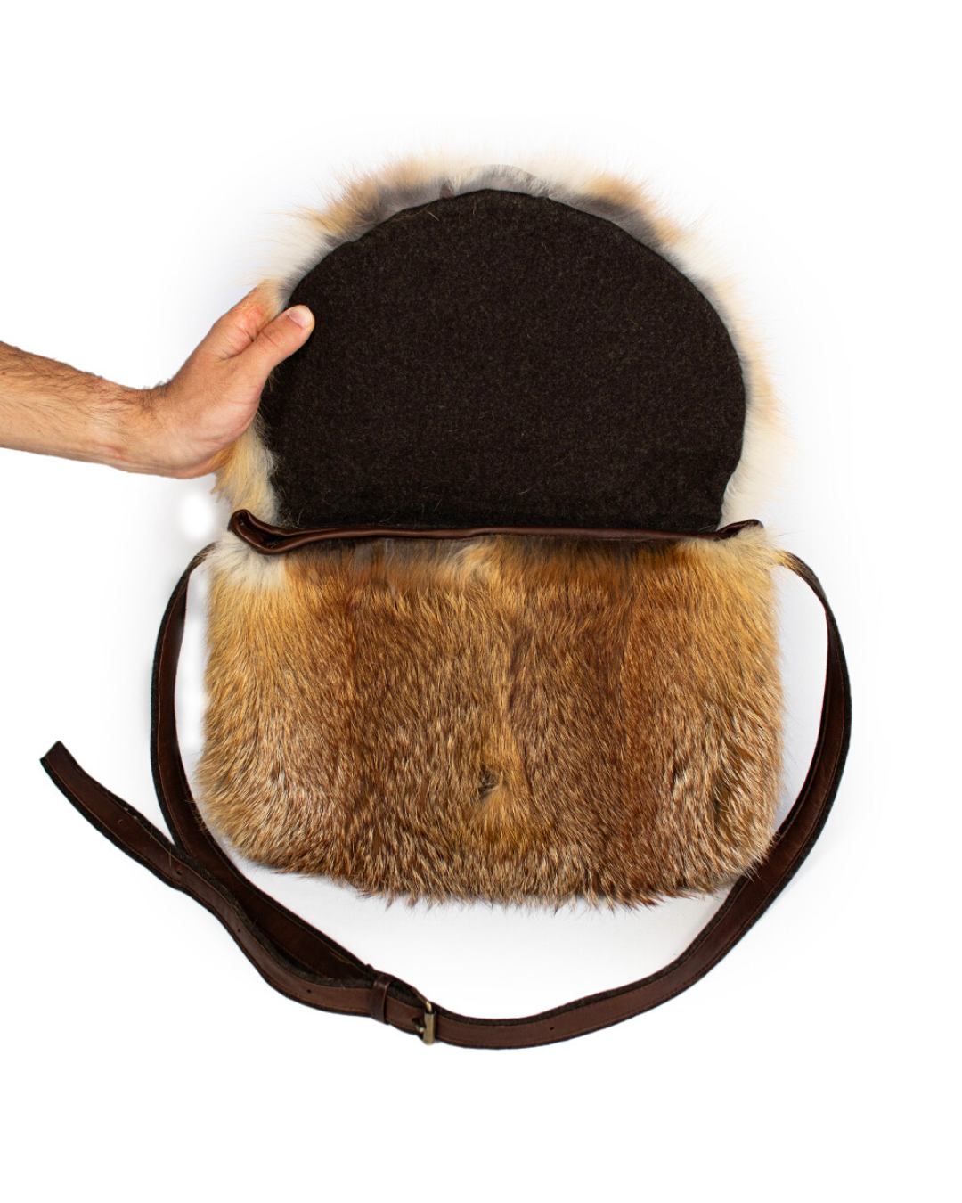 Pelztasche - Rotfuchstasche Loden I Modell FOX BAG