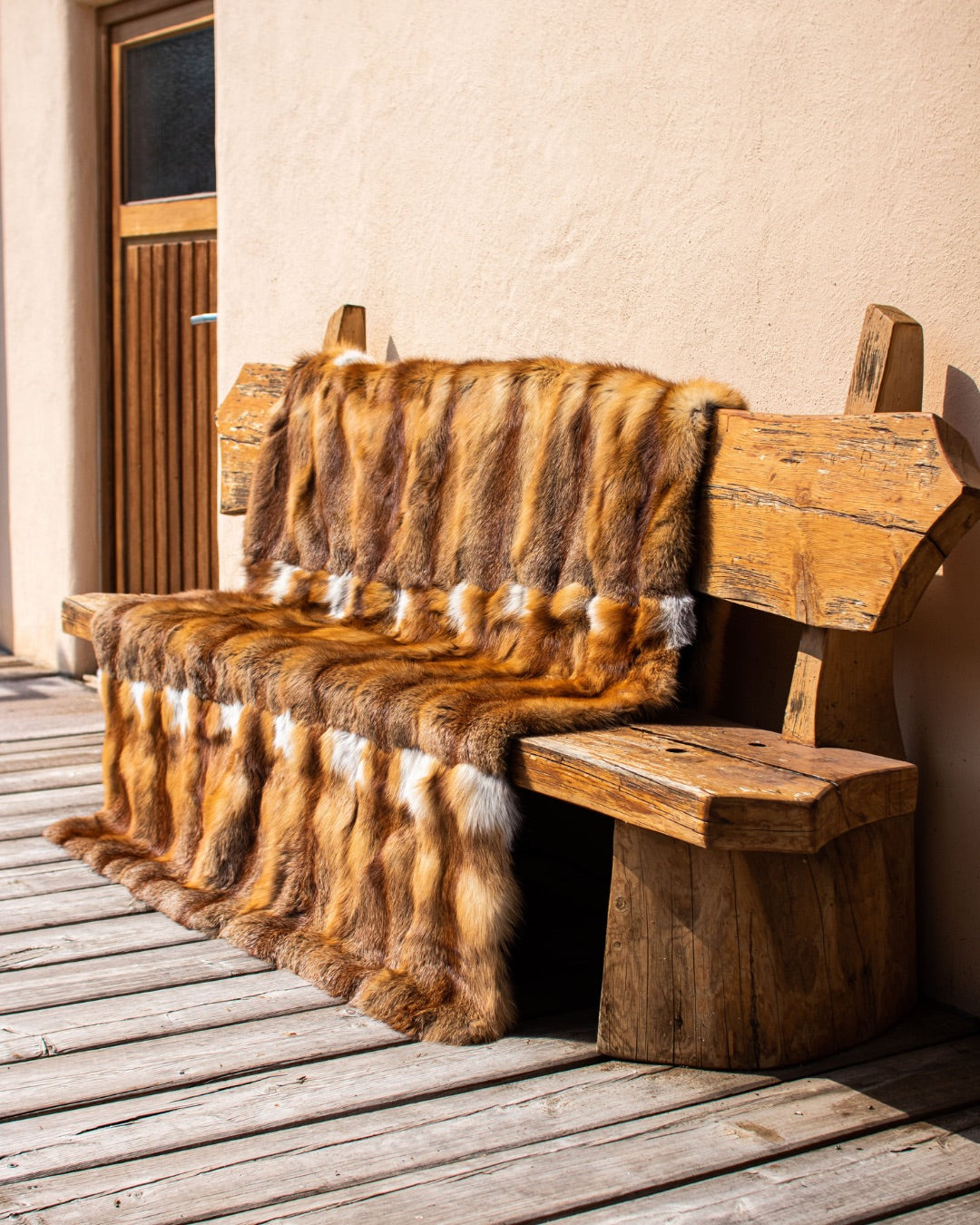 Pelzdecke - Traditionelle Rotfuchs Decke