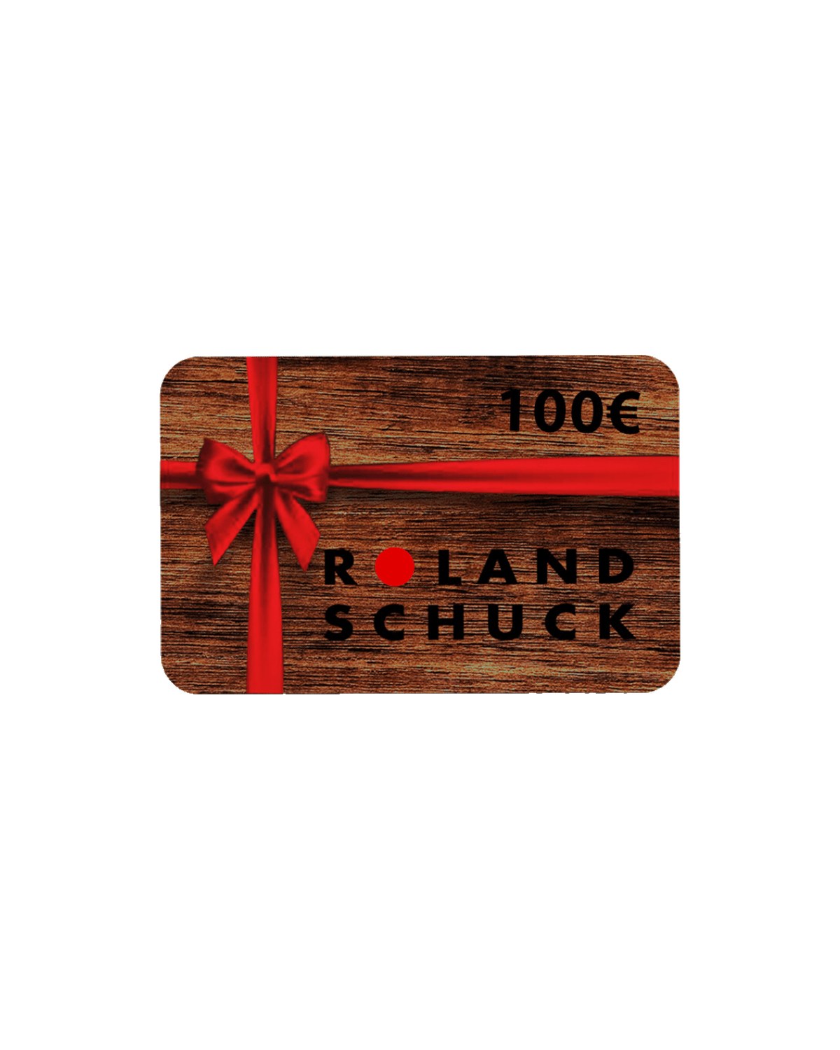SCHUCK Gutschein über 100 Euro als Wertkarte mit roter Schleife