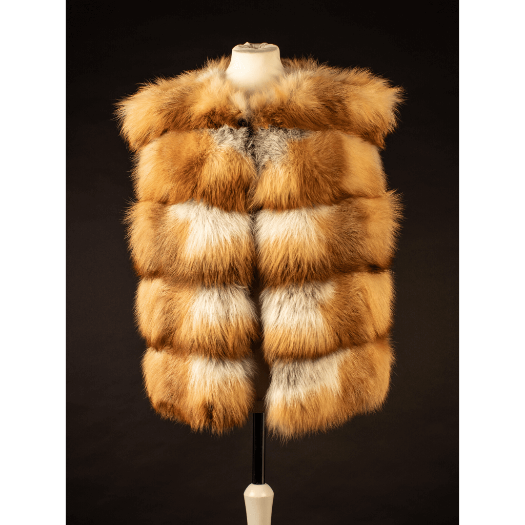 Pelzweste - Rotfuchsweste Natur | Wendeweste | Damen
