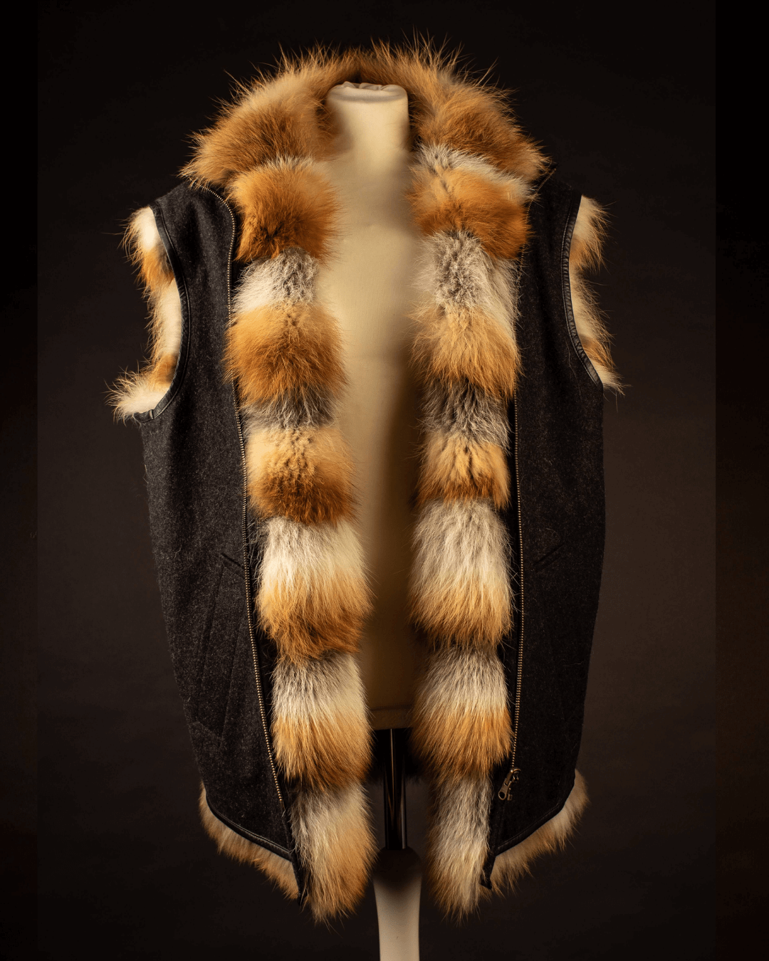 Pelzweste - Rotfuchsweste Natur | Wendeweste | Herren