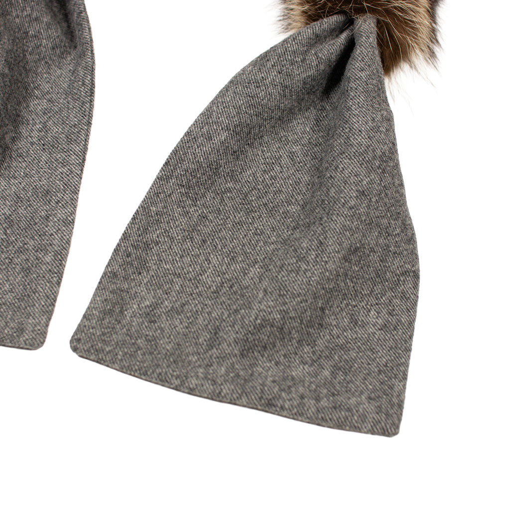 Pelzschal - Waschbär Schlauch-Schal/Kragen