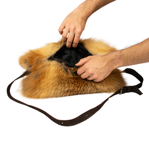 Pelzmuff - Rotfuchs Vollfell Muff/-Sitzkissen