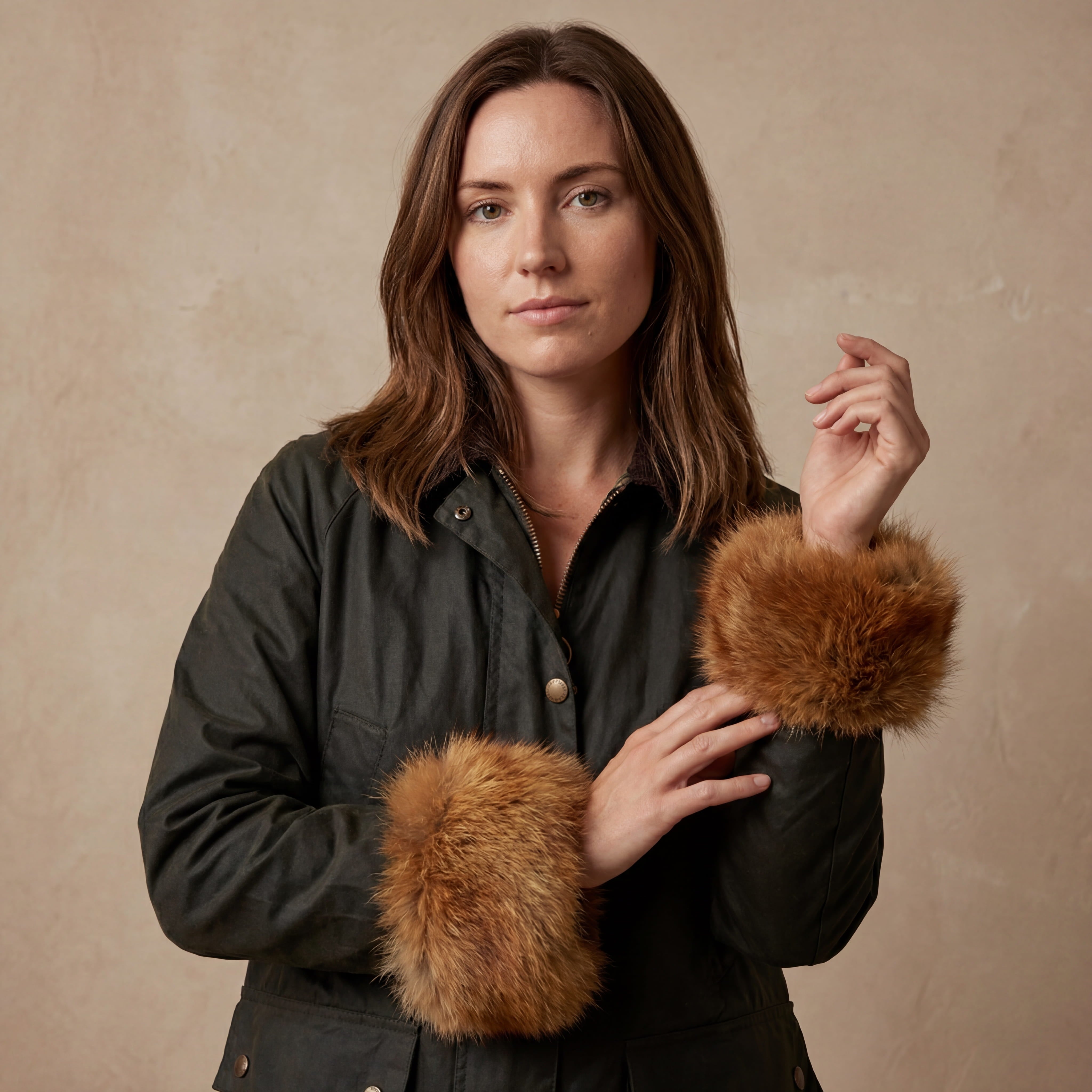 Pelzaccessoire - Rotfuchs Pulswärmer