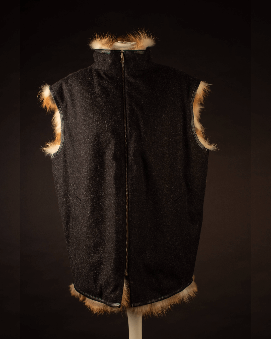 Pelzweste - Rotfuchsweste Natur | Wendeweste | Herren