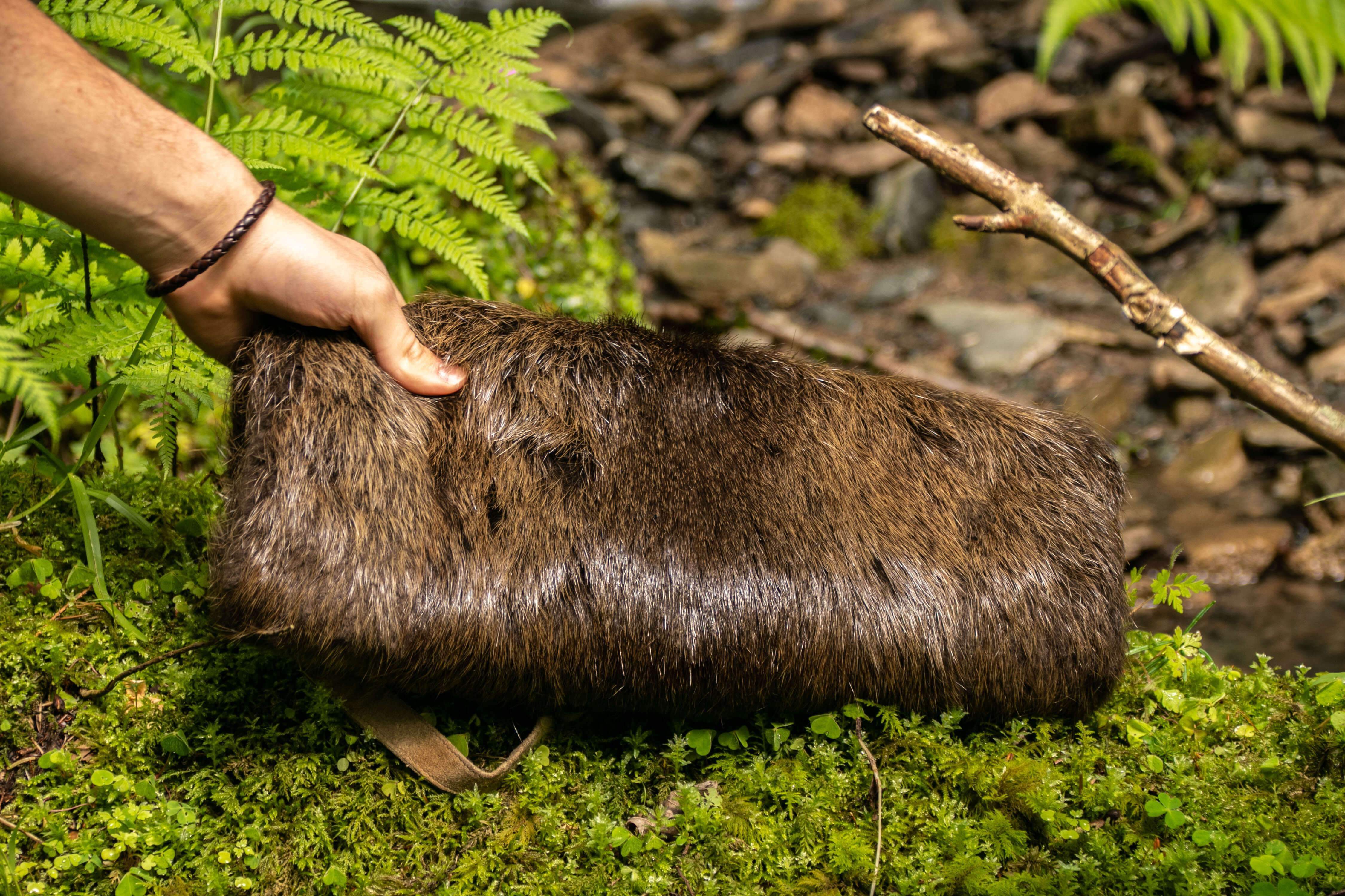 Pelzmuff - Nutria-Muff Natur - Schuck Pelzhandel